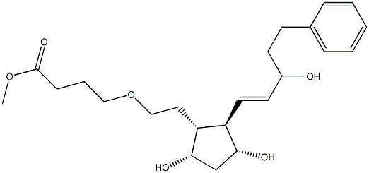5-oxa-17-phenyl-18,19,20-trinor prostaglandin F1 alpha methyl ester 结构式