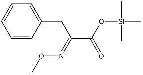 α-(Methoxyimino)benzenepropanoic acid trimethylsilyl ester 结构式