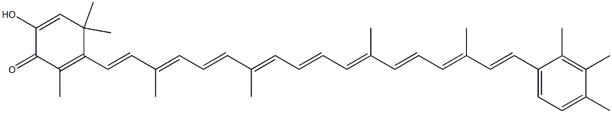2,3-Didehydro-3-hydroxy-β,χ-caroten-4-one 结构式