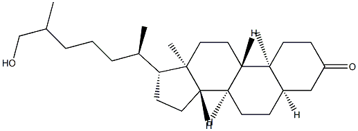 26-Hydroxy-5β-cholestan-3-one 结构式