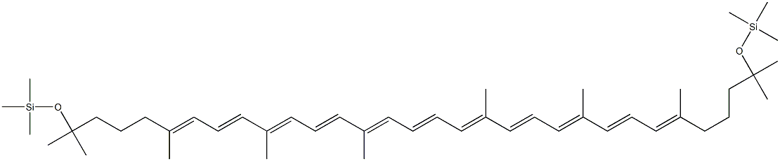 1,1',2,2'-Tetrahydro-1,1'-bis[(trimethylsilyl)oxy]-ψ,ψ-carotene 结构式