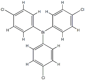 tris(4-chlorophenyl)bismuthane 结构式