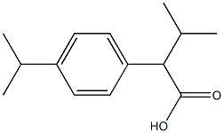 Benzeneacetic acid, -alpha-,4-bis(1-methylethyl)- (9CI) 结构式