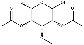 6-Deoxy-3-O-methyl-L-talopyranose 2,4-diacetate 结构式