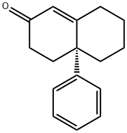 (R)-4,4a,5,6,7,8-Hexahydro-4aβ-phenylnaphthalen-2(3H)-one 结构式