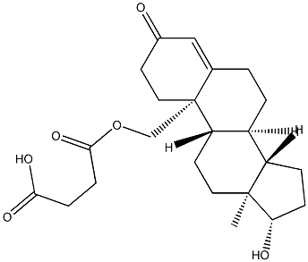 testosterone-19-hemisuccinate 结构式