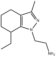 1H-Indazole-1-ethanamine,7-ethyl-4,5,6,7-tetrahydro-3-methyl-(9CI) 结构式