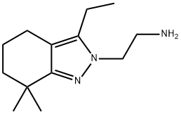 2H-Indazole-2-ethanamine,3-ethyl-4,5,6,7-tetrahydro-7,7-dimethyl-(9CI) 结构式