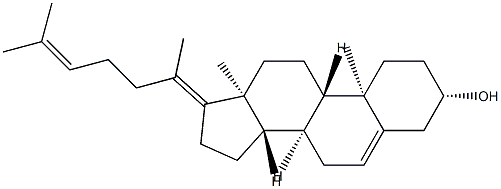 Cholesta-5,17(20),24-trien-3β-ol 结构式