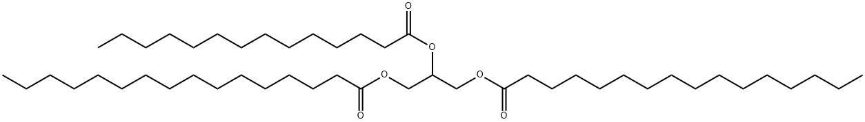 1,3-棕榈酸-2-肉豆蔻酸甘油三酯 结构式