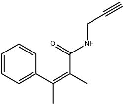 (Z)-α,β-Dimethyl-N-(2-propynyl)cinnamamide 结构式