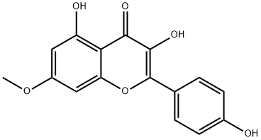 鼠李柠檬素 结构式