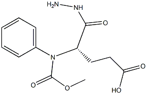 N-[(Benzyloxy)carbonyl]-L-glutamic acid 1-hydrazide 结构式