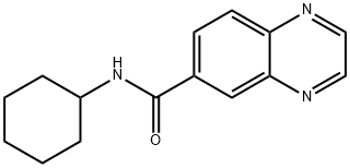 6-Quinoxalinecarboxamide,N-cyclohexyl-(9CI) 结构式