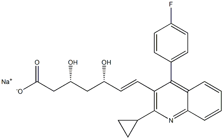 匹伐他汀钠 结构式