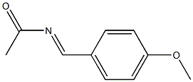 Acetamide, N-[(4-methoxyphenyl)methylene]-, [N(E)]- (9CI) 结构式