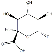 alpha-L-Idopyranuronic acid, 1-deoxy-1-fluoro-5-C-fluoro- (9CI) 结构式