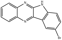 9-溴-6H-吲哚并[2,3-B]喹喔啉 结构式
