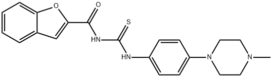 2-Benzofurancarboxamide,N-[[[4-(4-methyl-1-piperazinyl)phenyl]amino]thioxomethyl]-(9CI) 结构式