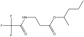 N-(Trifluoroacetyl)-β-alanine 1-methylbutyl ester 结构式