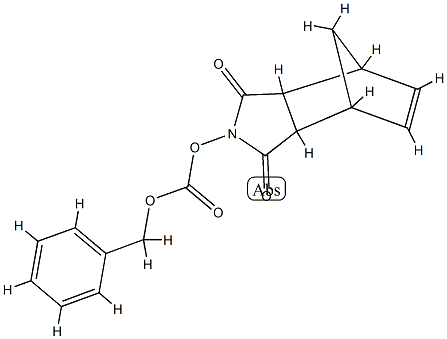 4,7-Methano-1H-isoindole-1,3(2H)-dione, 3a,4,7,7a-tetrahydro-2-(((phen ylmethoxy)carbonyl)oxy)-, (3aR,4R,7S,7aS)-rel- 结构式