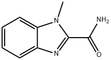 (9CI)-1-甲基-1H-苯并咪唑-2-羧酰胺 结构式