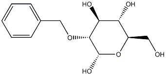 2-O-Benzyl-β-D-glucopyranose 结构式