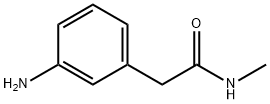 2-(3-氨基苯基)-N-甲基乙酰胺 结构式