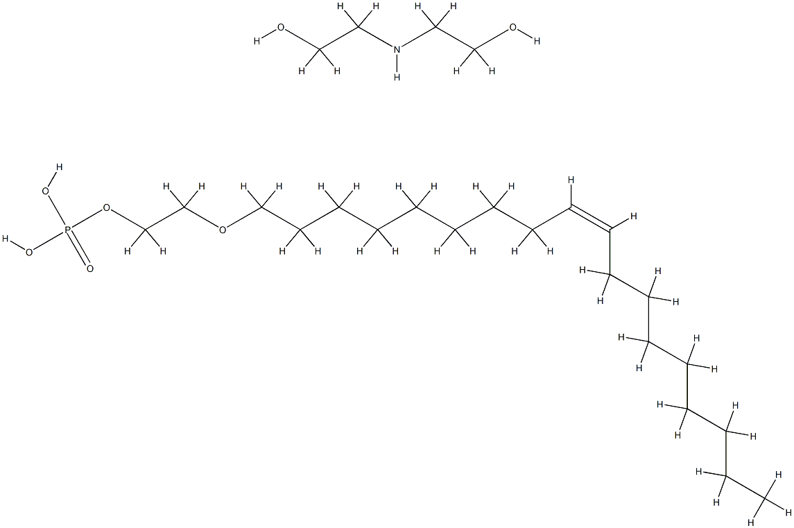 油醇聚醚-3 磷酸酯DEA盐 结构式