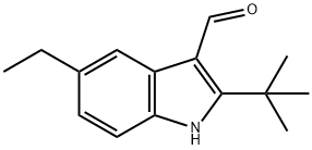 2-(叔丁基)-5-乙基-1H-吲哚-3-甲醛 结构式