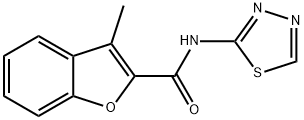 2-Benzofurancarboxamide,3-methyl-N-1,3,4-thiadiazol-2-yl-(9CI) 结构式