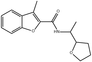 2-Benzofurancarboxamide,3-methyl-N-[1-(tetrahydro-2-furanyl)ethyl]-(9CI) 结构式