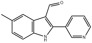 1H-Indole-3-carboxaldehyde,5-methyl-2-(3-pyridinyl)-(9CI) 结构式