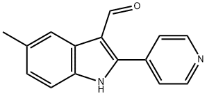 1H-Indole-3-carboxaldehyde,5-methyl-2-(4-pyridinyl)-(9CI) 结构式