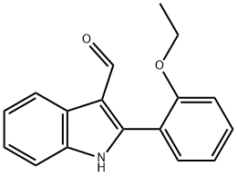 1H-Indole-3-carboxaldehyde,2-(2-ethoxyphenyl)-(9CI) 结构式