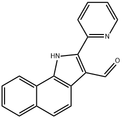 1H-Benz[g]indole-3-carboxaldehyde,2-(2-pyridinyl)-(9CI) 结构式