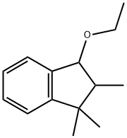 1H-Indene,3-ethoxy-2,3-dihydro-1,1,2-trimethyl-(9CI) 结构式