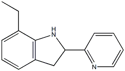 1H-Indole,7-ethyl-2,3-dihydro-2-(2-pyridinyl)-(9CI) 结构式