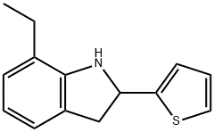 1H-Indole,7-ethyl-2,3-dihydro-2-(2-thienyl)-(9CI) 结构式