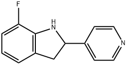 1H-Indole,7-fluoro-2,3-dihydro-2-(4-pyridinyl)-(9CI) 结构式