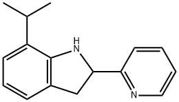 1H-Indole,2,3-dihydro-7-(1-methylethyl)-2-(2-pyridinyl)-(9CI) 结构式