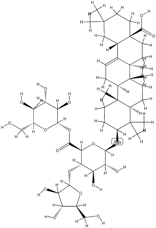 竹节人参皂苷 IB 结构式