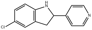 1H-Indole,5-chloro-2,3-dihydro-2-(4-pyridinyl)-(9CI) 结构式