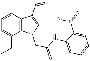 1H-Indole-1-acetamide,7-ethyl-3-formyl-N-(2-nitrophenyl)-(9CI) 结构式