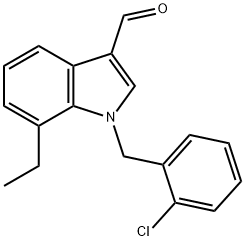 1H-Indole-3-carboxaldehyde,1-[(2-chlorophenyl)methyl]-7-ethyl-(9CI) 结构式