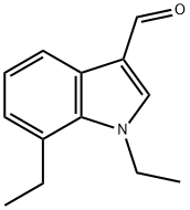 1H-Indole-3-carboxaldehyde,1,7-diethyl-(9CI) 结构式