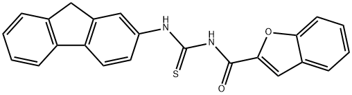 2-Benzofurancarboxamide,N-[(9H-fluoren-2-ylamino)thioxomethyl]-(9CI) 结构式