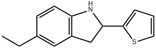 1H-Indole,5-ethyl-2,3-dihydro-2-(2-thienyl)-(9CI) 结构式