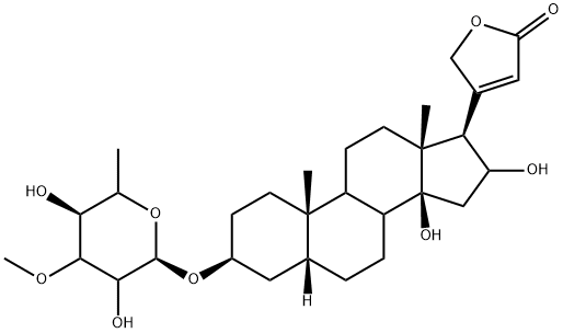 洋地黄次苷 结构式