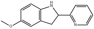 1H-Indole,2,3-dihydro-5-methoxy-2-(2-pyridinyl)-(9CI) 结构式